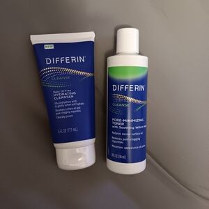 Differin hydrating Cleanser and Pour minimizing toner NIP